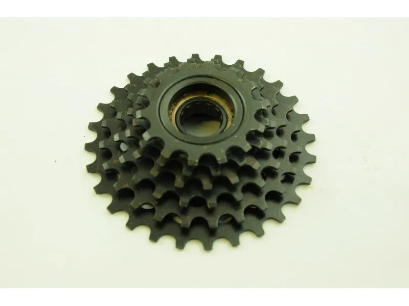 6 SPEED FREEWHEEL BLOCK SCREW ON CASSETTE 14-28 TEETH NON INDEX IDEAL 70’s RACER