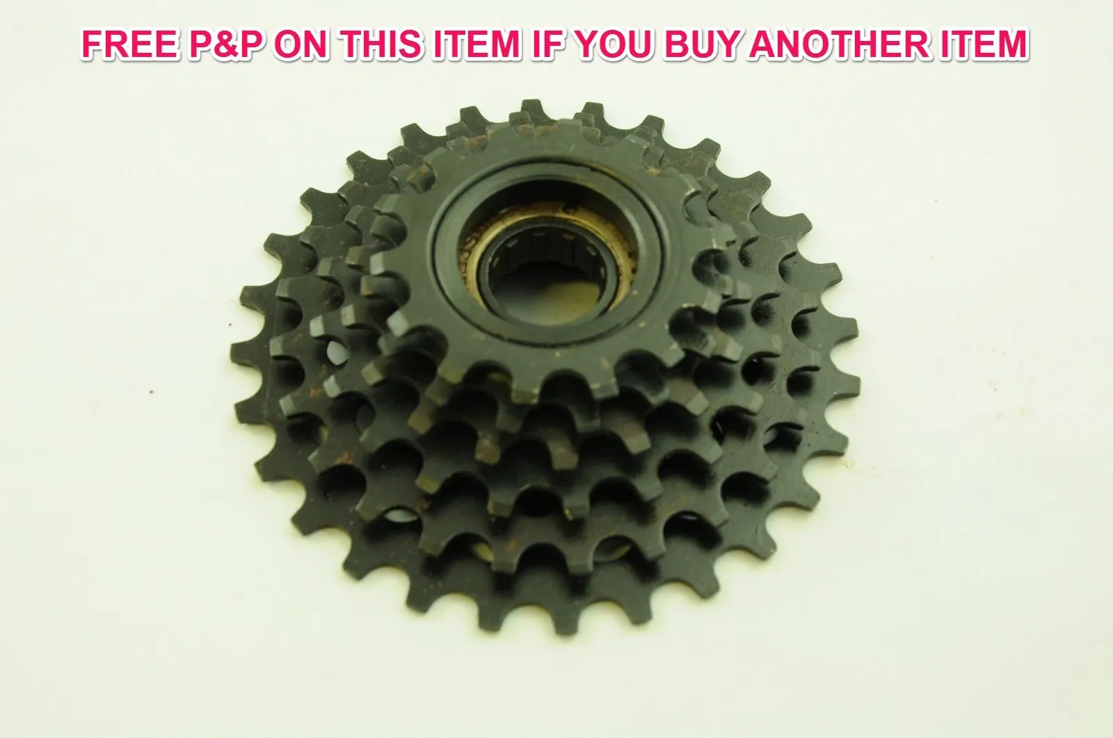 6 SPEED FREEWHEEL BLOCK SCREW ON CASSETTE 14-28 TEETH NON INDEX IDEAL RACER NOS