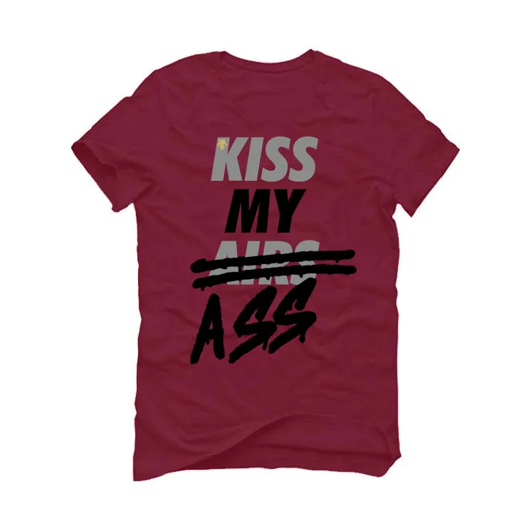 A Ma Maniére x Air Jordan 5 “Black” | illcurrency Maroon T-Shirt (KISS MY AIRS)