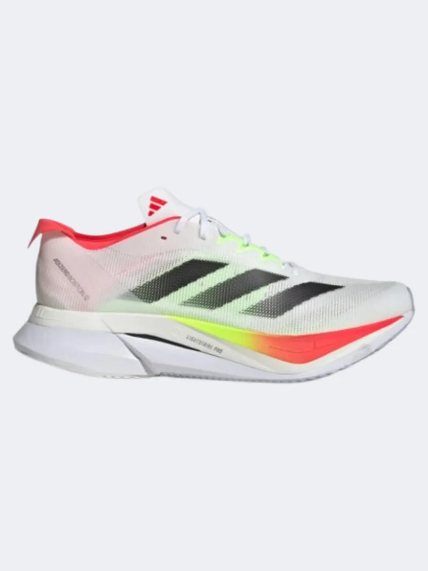 Adidas Adizero 12 Boston Men Running Shoes White/Black/Red