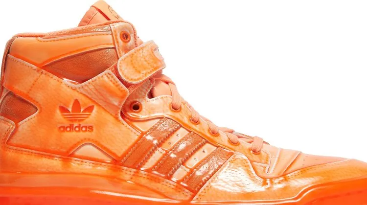 Adidas Jeremy Scott x Forum High 'Dipped - Signal Orange' Sneakers, orange