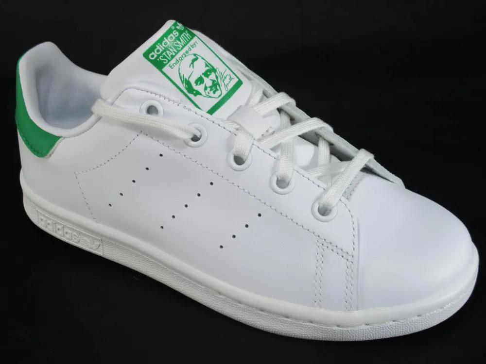 Adidas Originals scarpa sneakers per ragazzi Stan Smith BA8375 bianco-verde