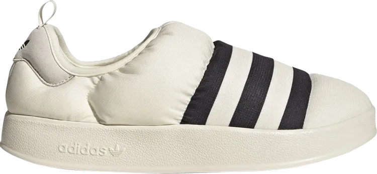 Adidas Puffylette 'Off White Black' Sneakers, Cream