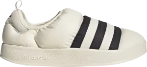 Adidas Puffylette 'Off White Black' Sneakers, Cream