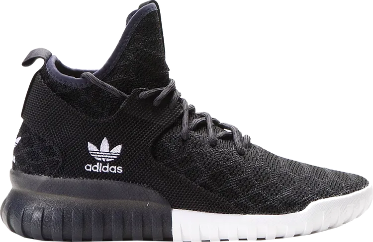 Adidas Tubular X Primeknit 'Core Black Carbon' Sneakers, Black