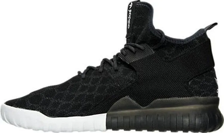 Adidas Tubular X Primeknit 'Core Black Carbon' Sneakers, Black