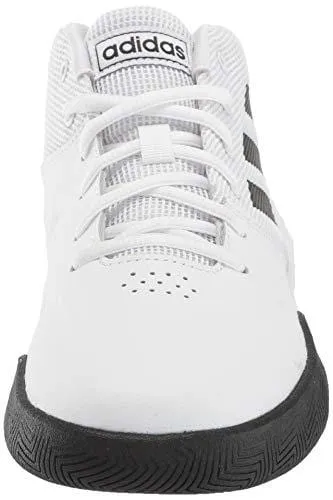 adidas Unisex OwnTheGame Wide Basketball Shoe, Black/White, 4.5 W US Big Kid