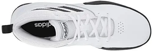 adidas Unisex OwnTheGame Wide Basketball Shoe, Black/White, 4.5 W US Big Kid