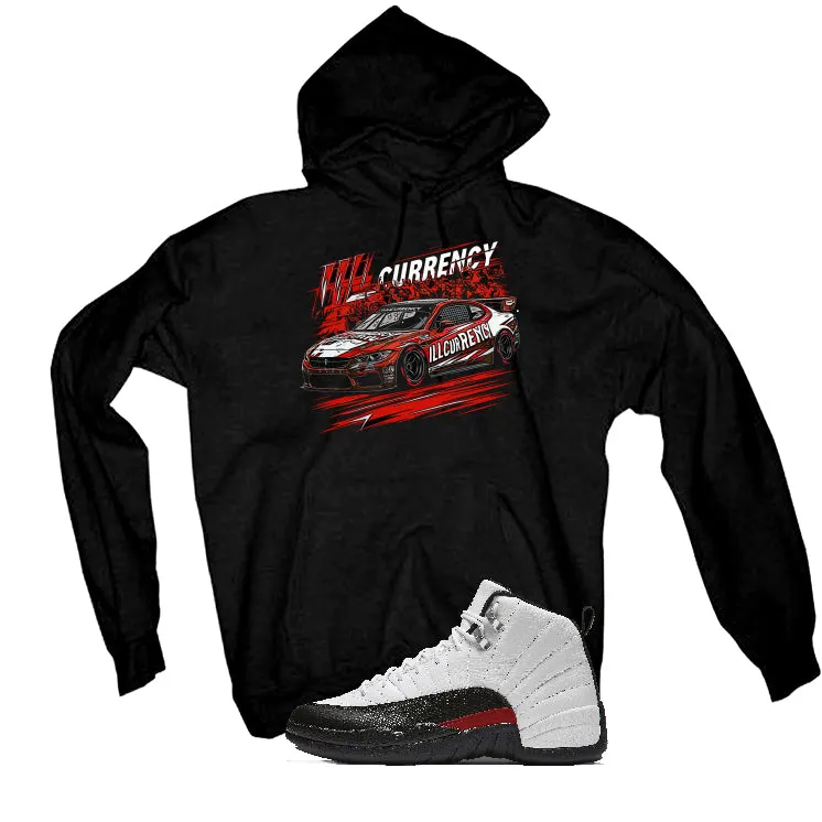 Air Jordan 12 “Red Taxi” | illcurrency Black T-Shirt (Illcurrency Raceway)