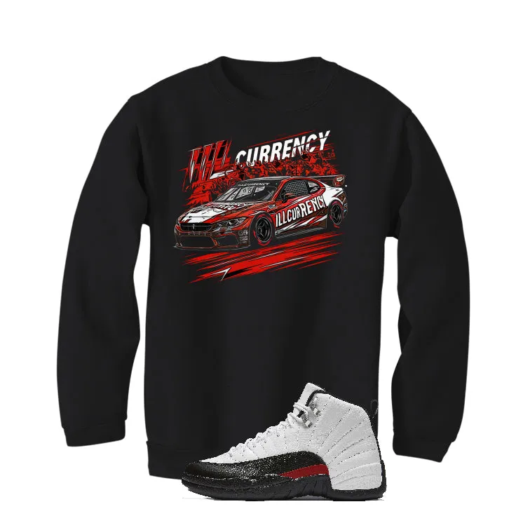 Air Jordan 12 “Red Taxi” | illcurrency Black T-Shirt (Illcurrency Raceway)