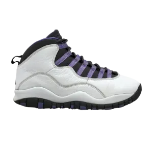 Air Jordan Wmns Air Jordan 10 Retro 'White Medium Violet' Sneakers, White