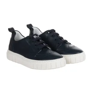 AJ Navy Lace Up Sneakers