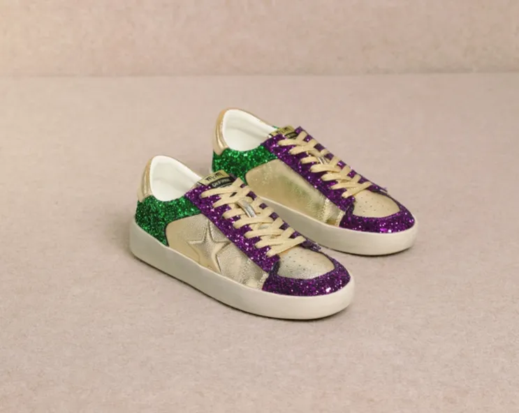 Alex- Mardi Gras Glitter Sneaker