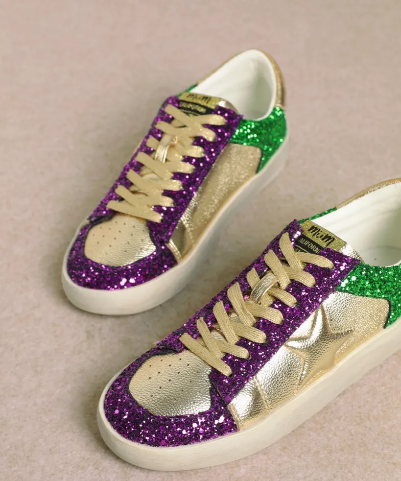 Alex- Mardi Gras Glitter Sneaker