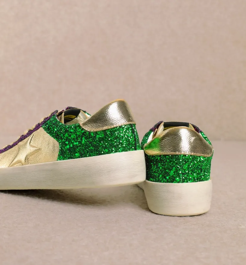 Alex- Mardi Gras Glitter Sneaker