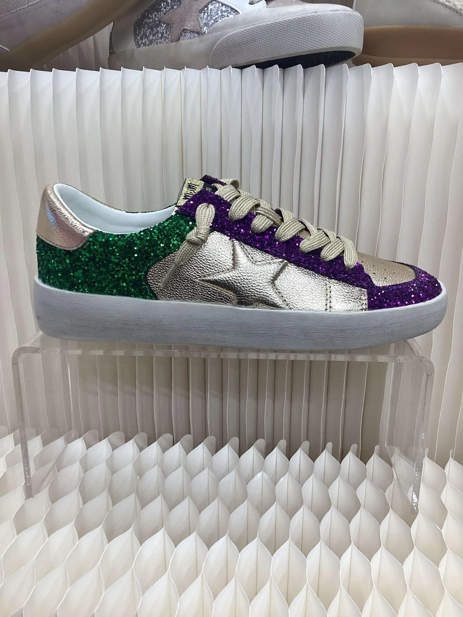 Alex- Mardi Gras Glitter Sneaker