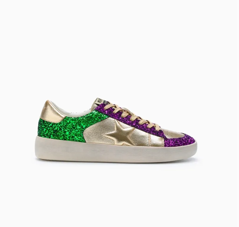 Alex- Mardi Gras Glitter Sneaker