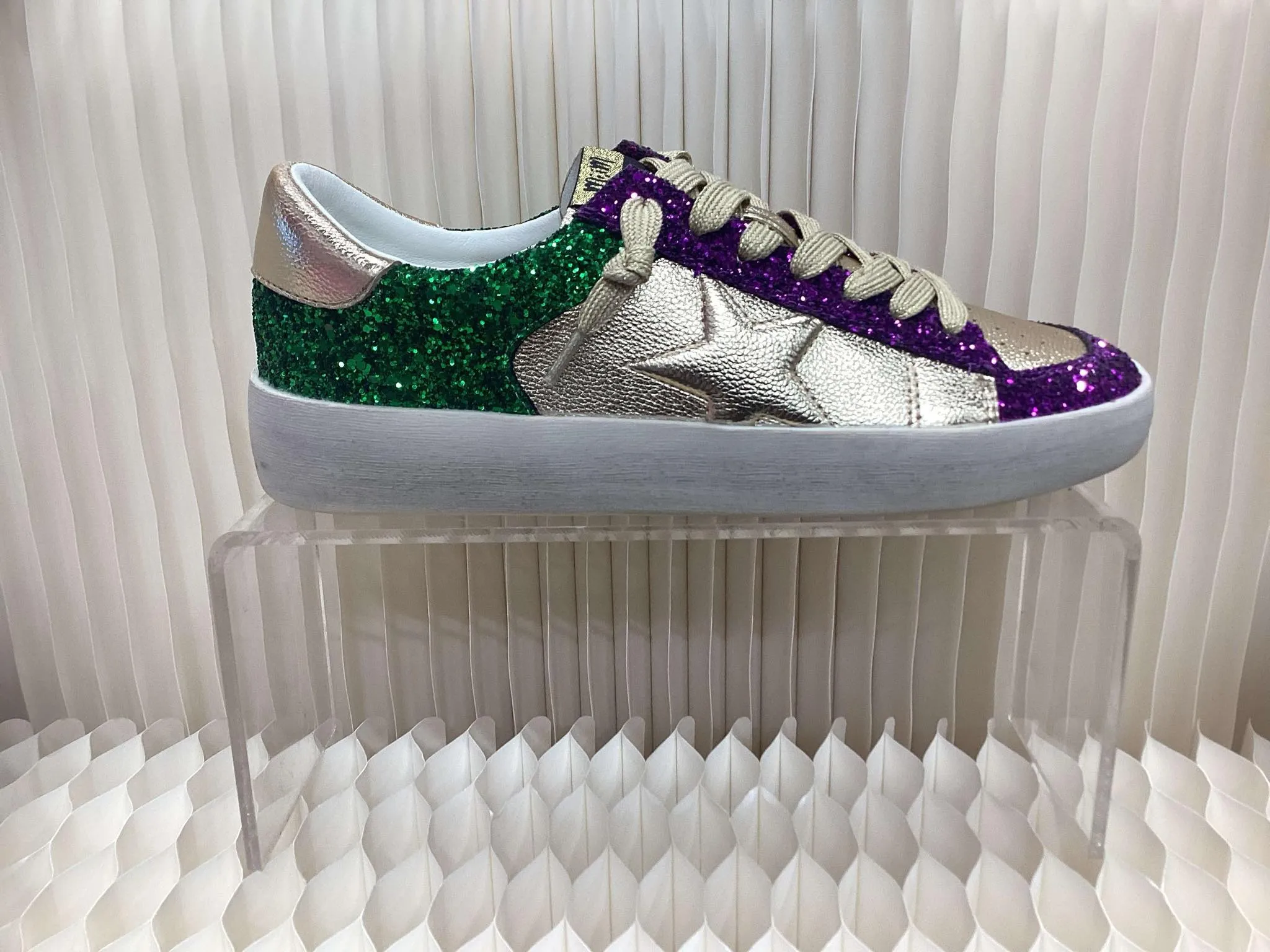 Alex- Mardi Gras Glitter Sneaker