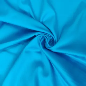 Aqua Blue Solid Cotton Satin Fabric 42 Inches