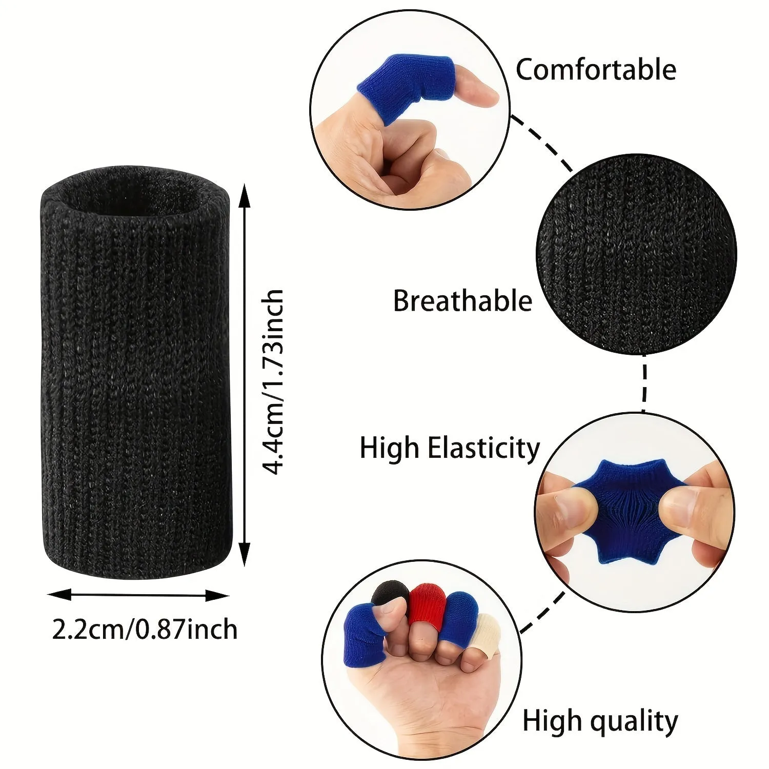 Arthritis Finger Sleeves Elastic Thumb Support with Joint Compression