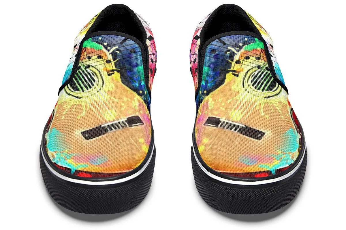 Artistic Guitar Shoes Slip-On Shoes