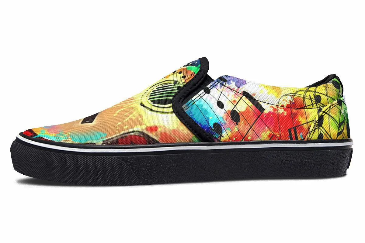 Artistic Guitar Shoes Slip-On Shoes