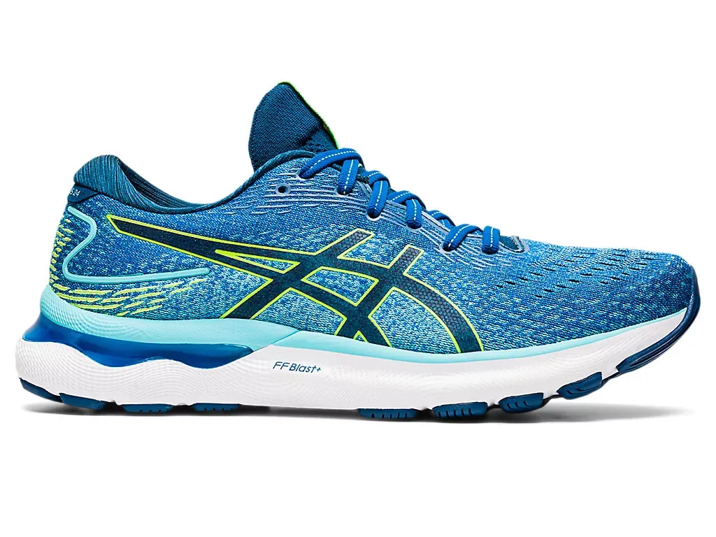 ASICS Men's GEL-NIMBUS 24 (Lake Drive/Hazard Green)