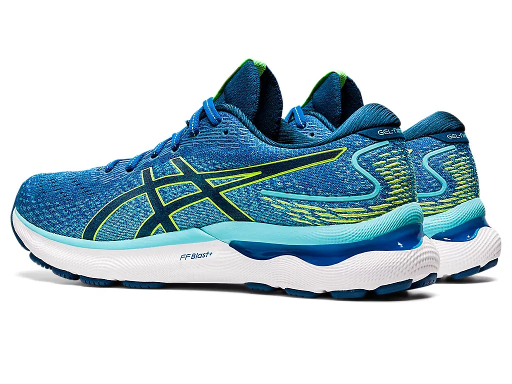 ASICS Men's GEL-NIMBUS 24 (Lake Drive/Hazard Green)