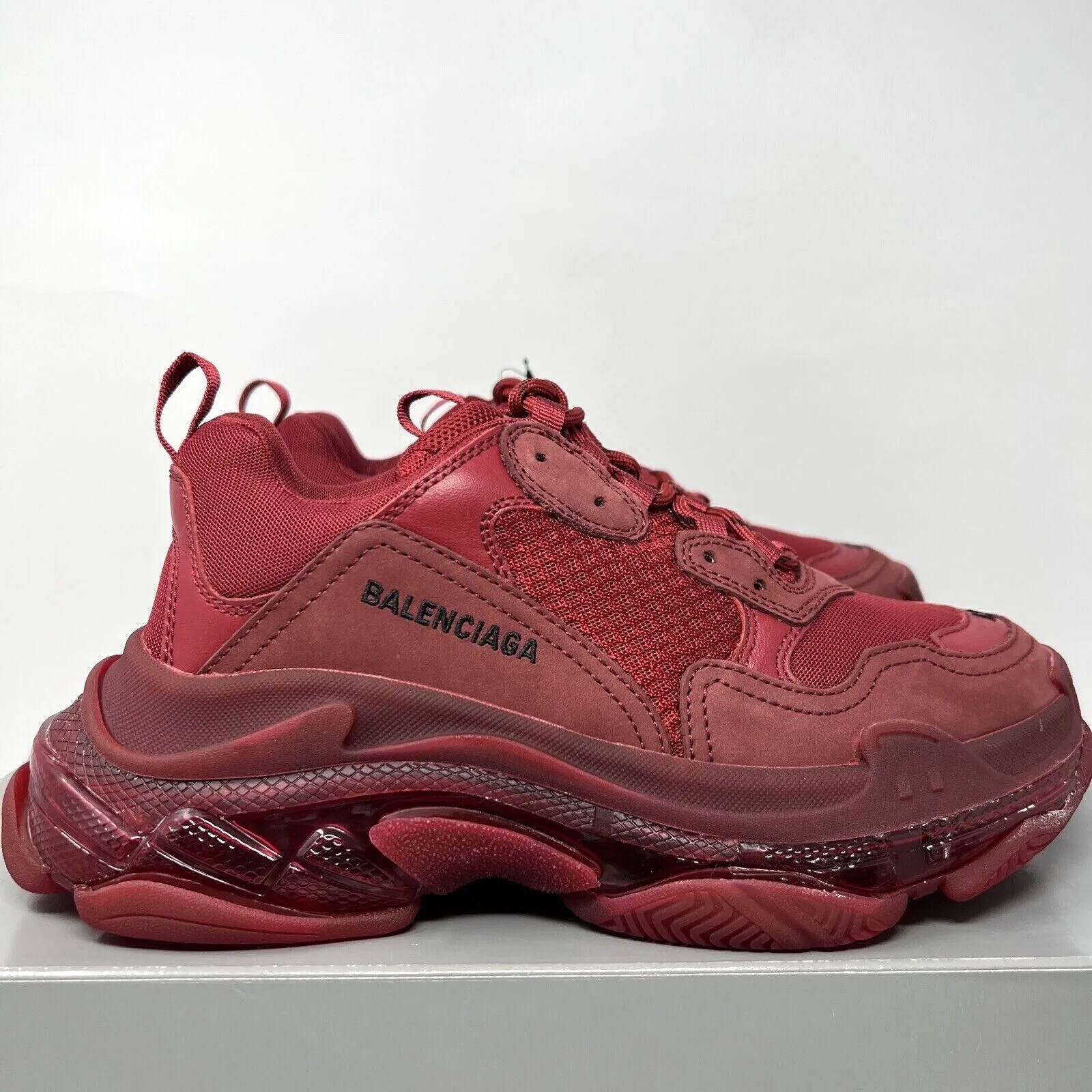 Balenciaga Triple S Fur Sneakers