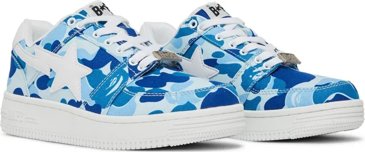 Bapesta Low 20th Anniversary Sneakers - Blue ABC Camo, blue