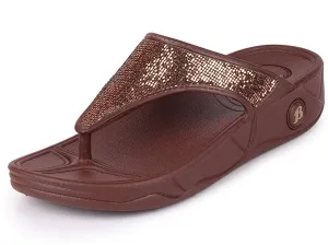 BATA womens Kafi Brown 3 UK Slipper 5724714