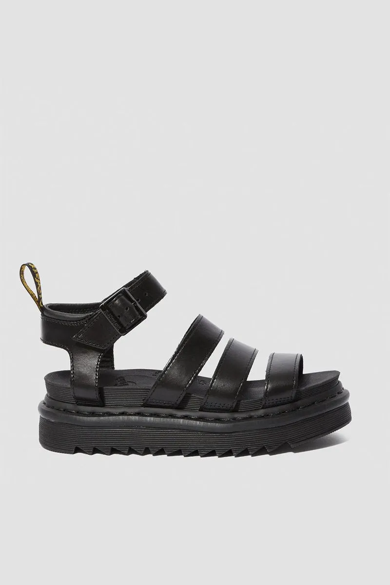 Blaire 3 Strap Sandal - Black Brando