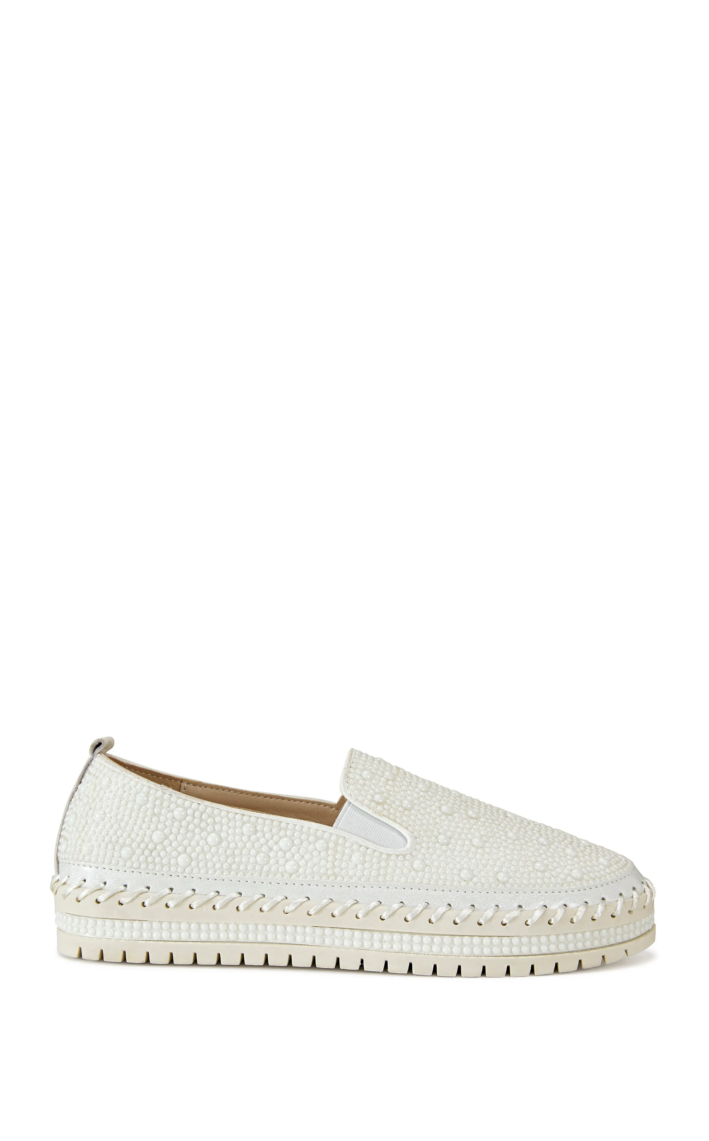 BRITTANYPEARL-WHITE SLIP ON SNEAKER