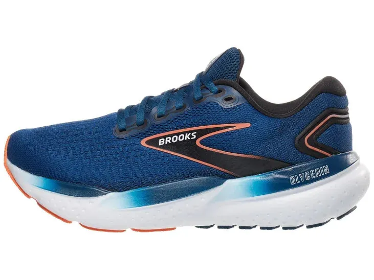 Brooks | Glycerin 21 | Men's | Blue Opal/Black/Nasturtium