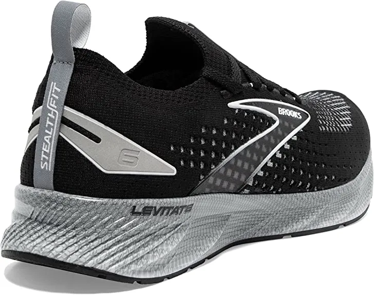 Brooks | Levitate StealthFit 6 | Men's | Black/Grey/Oyster