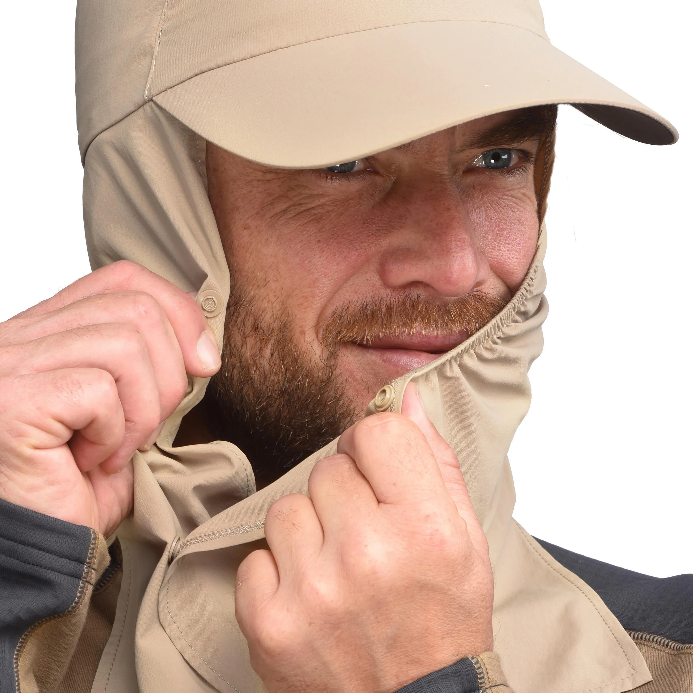 Cap with UV protection Forclaz Desert 900, beige