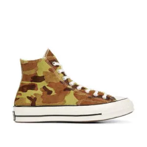 Converse Green Camo Pony Hair Chuck 70 High Sneakers