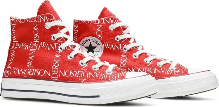 Converse J sneakers. Anderson x Chuck 70 Hi Top Grid, red