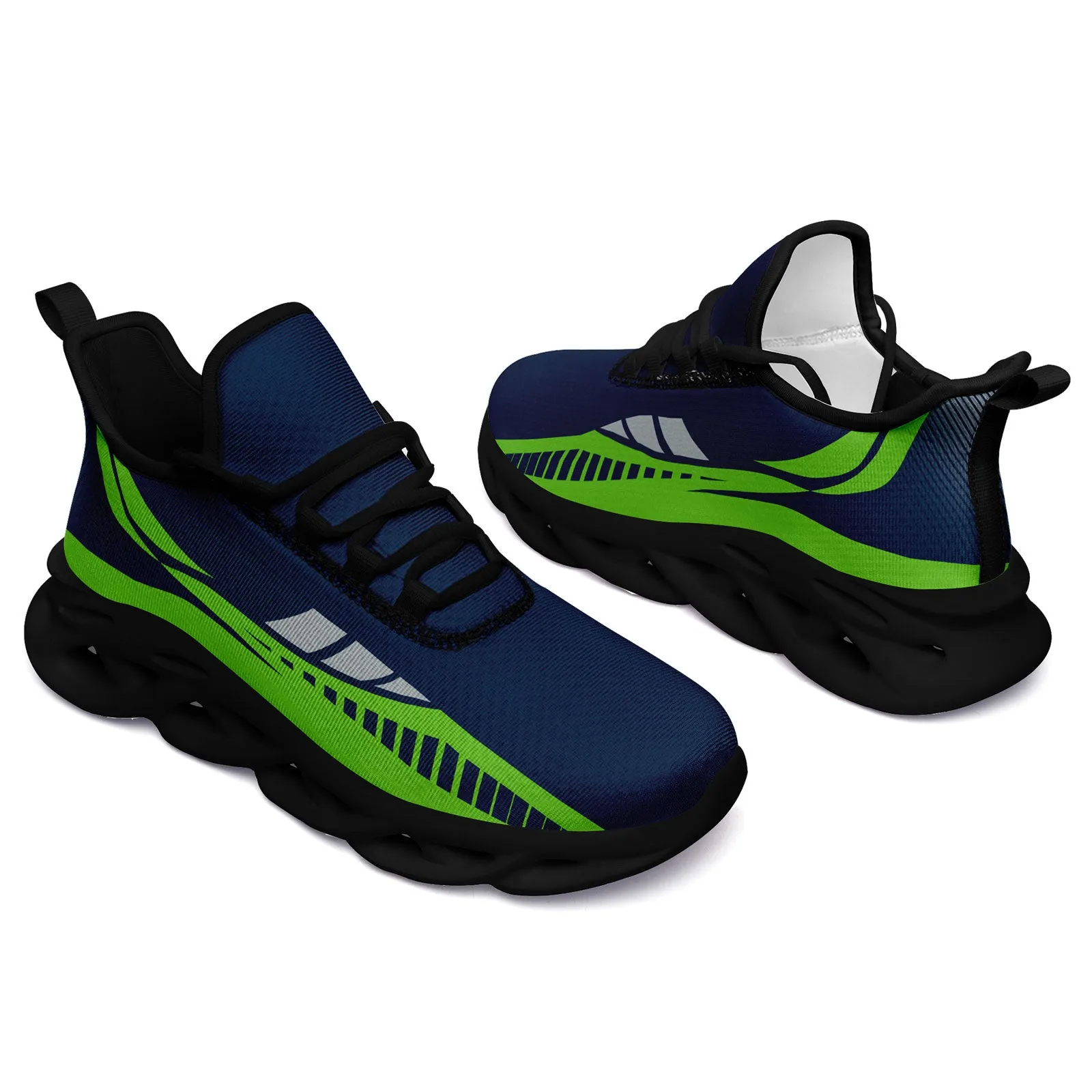 Custom Blue Green Seattle Maxsoul Shoes Personalized Sneaker FN003-D020325-27