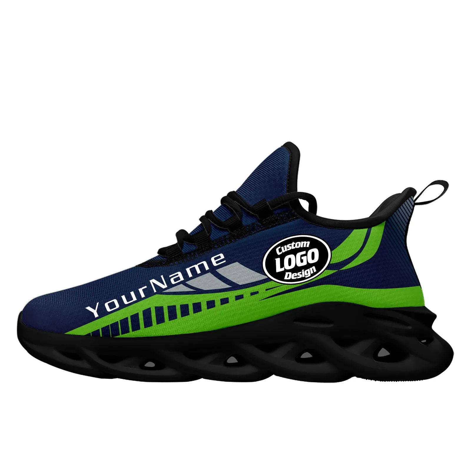 Custom Blue Green Seattle Maxsoul Shoes Personalized Sneaker FN003-D020325-27