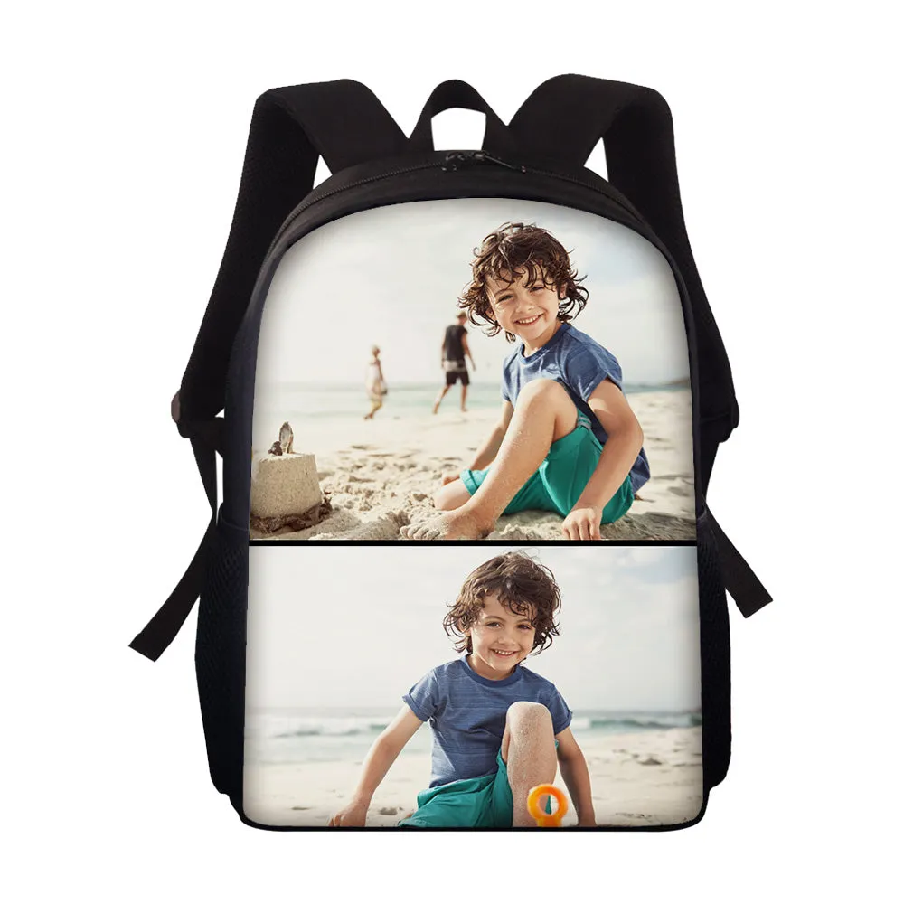 Custom Photo Backpack Personalised School Bag for Students