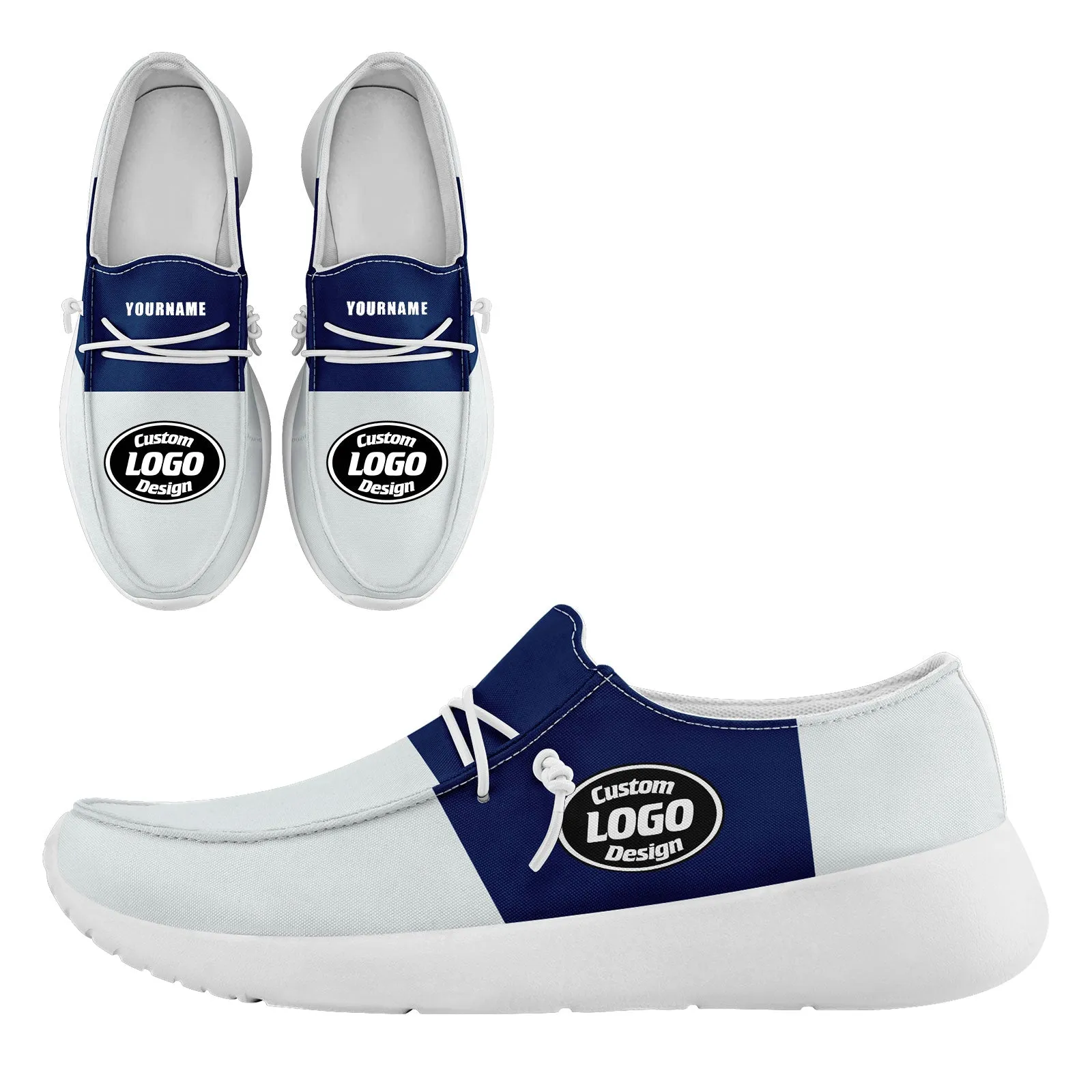 Custom White Blue Indianapolis Sneaker Shoes Combo Offer Personalized Combo ZH-D020289-14