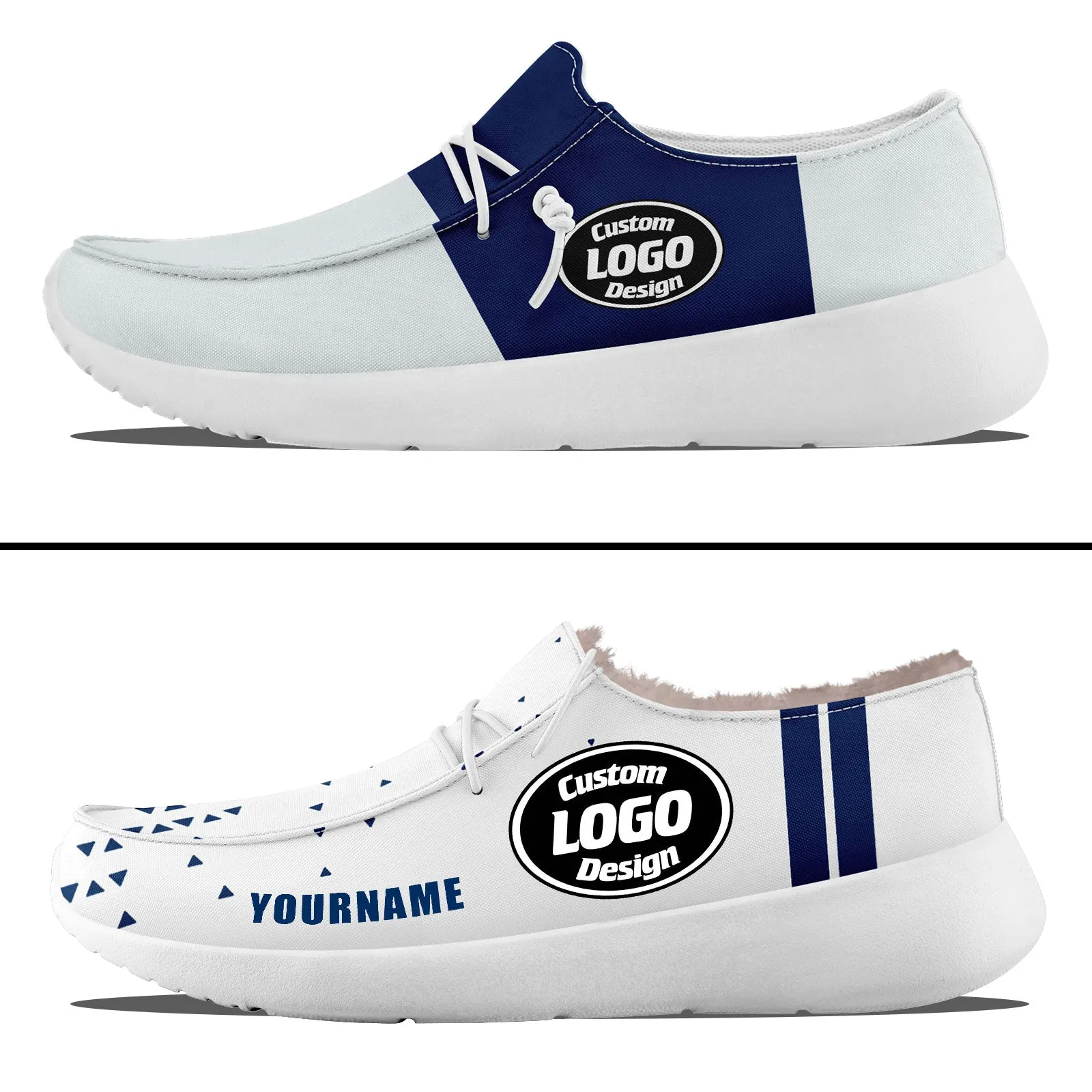 Custom White Blue Indianapolis Sneaker Shoes Combo Offer Personalized Combo ZH-D020289-14