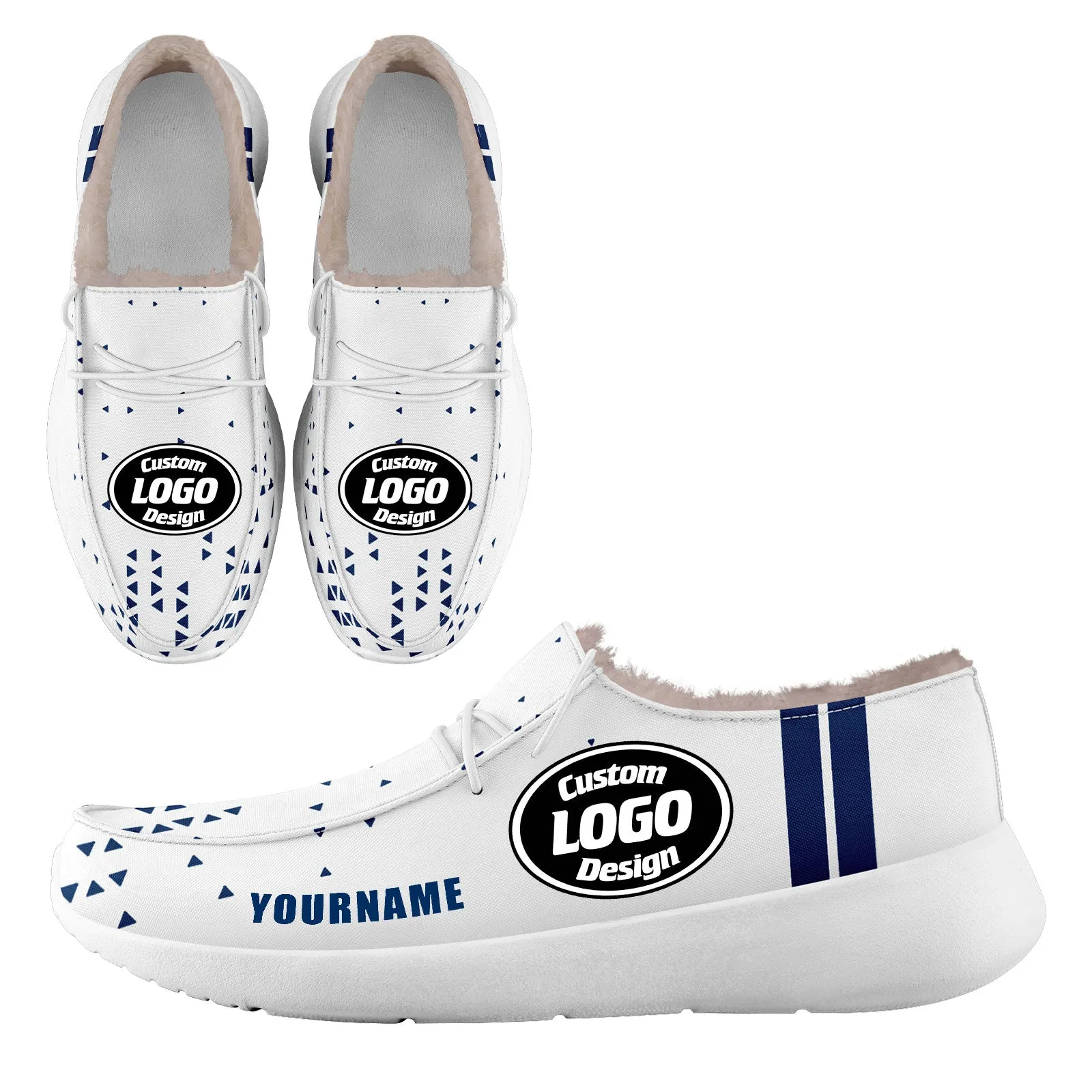 Custom White Blue Indianapolis Sneaker Shoes Combo Offer Personalized Combo ZH-D020289-14