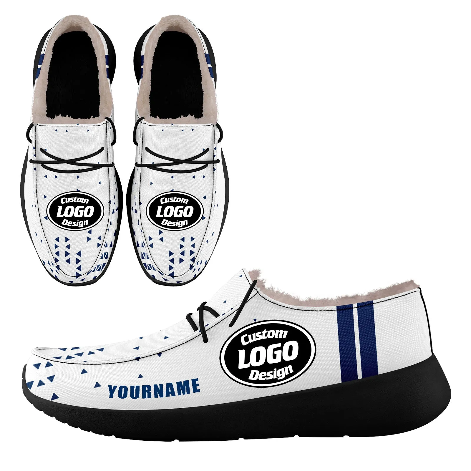 Custom White Blue Indianapolis Sneaker Shoes Combo Offer Personalized Combo ZH-D020289-14