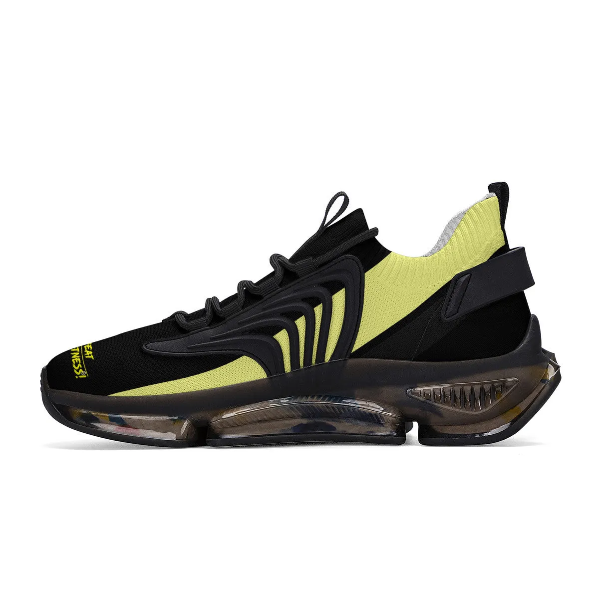 DCYG X2 Black & Yellow  Air Max React Sneakers - Black