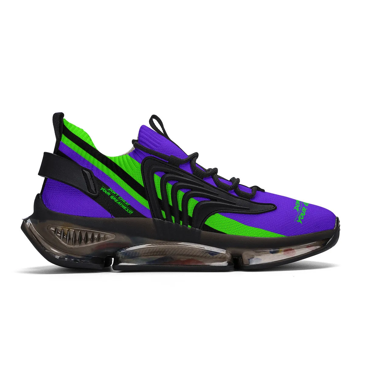 DCYG X2 Purple & Green Air Max React Sneakers - Black