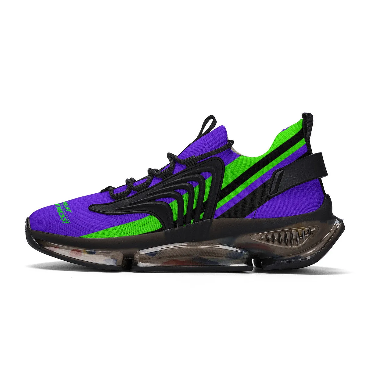 DCYG X2 Purple & Green Air Max React Sneakers - Black