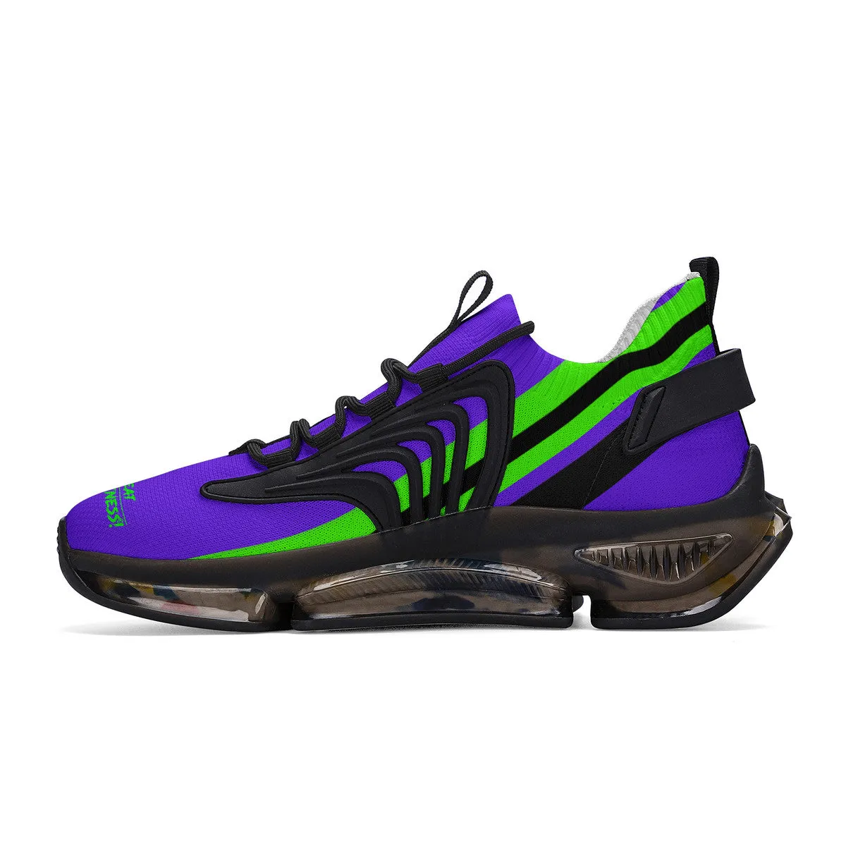 DCYG X2 Purple & Green Air Max React Sneakers - Black