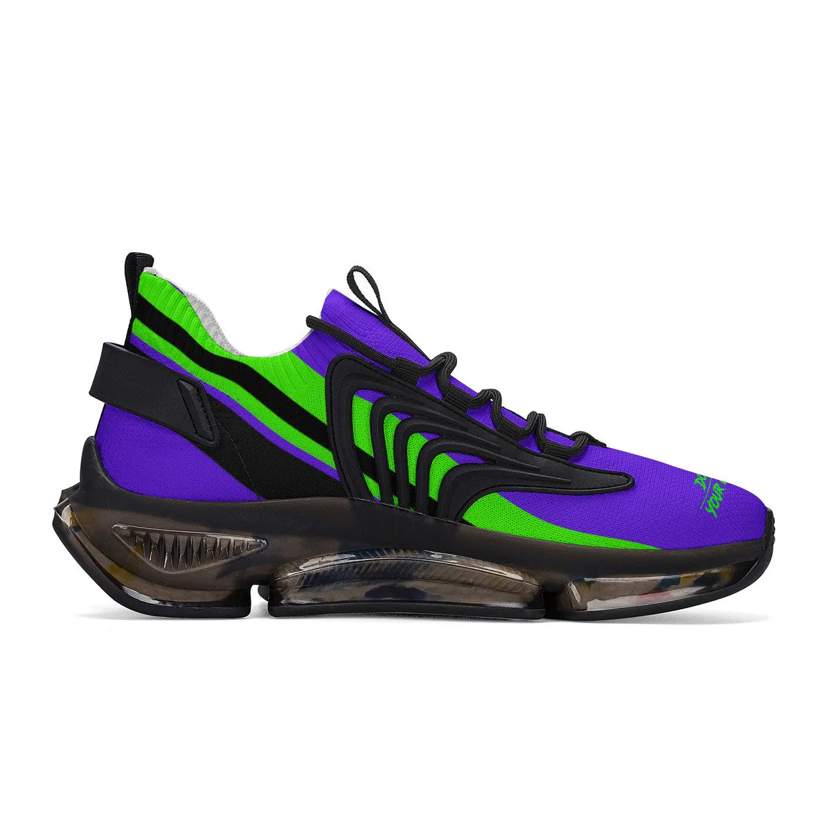 DCYG X2 Purple & Green Air Max React Sneakers - Black